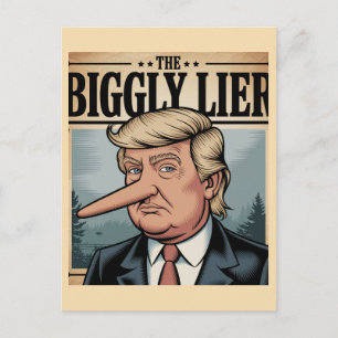 Trump Stor Lögnhals Vykort