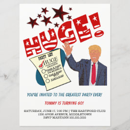 Trump Största Festen Någonsin Fira STOR FEST Inbjudningar