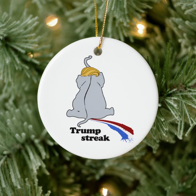 Trump Streak - Trump Design - - Politisk - Julgransprydnad Keramik (Träd)