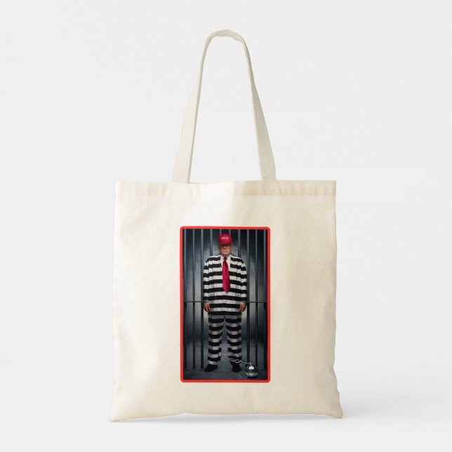 Trump Stripes Tote Bag Tygkasse (Baksida)