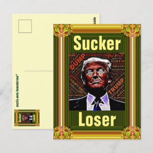 Trump Sucker/Loser vykort