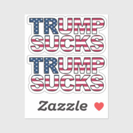 "Trump Sucks"-dekalen USA flagga stil Klistermärken