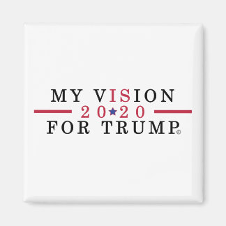 Trump Supporter 2020 Square-kylskåp, magnet