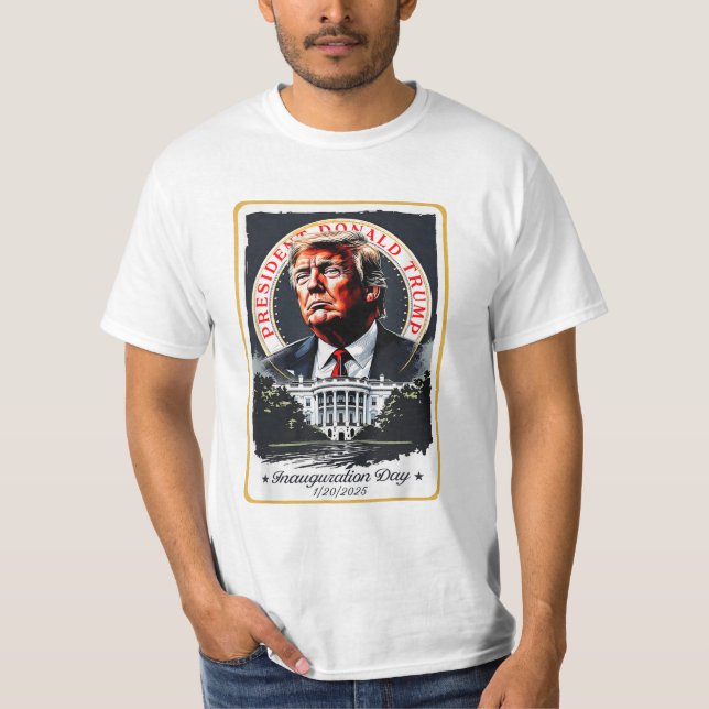 Trump Supporter Inauguration Day 2025 T Shirt (Framsida)