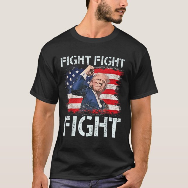 Trump Survivor Fight Trump Shirt 2024 du missade T Shirt (Framsida)