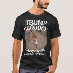Trump Svart Häxa Jesus Republikan Pissa Party T Shirt