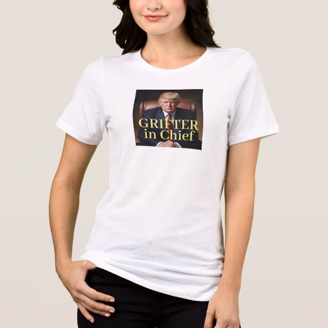 Trump Svindlare i Chef T Shirt (Framsida)