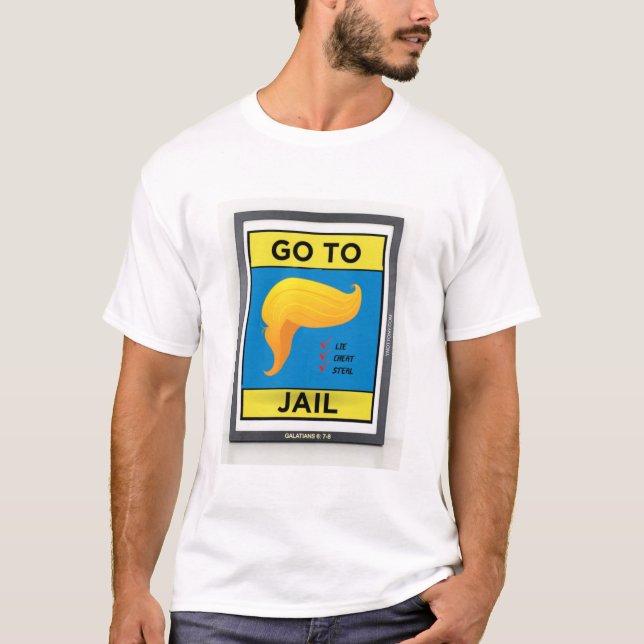 Trump T-shirt | Gå till Jail (Framsida)