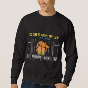 Trump T-shirt   Ingen står över lagen! Lång Ärmad Tröja