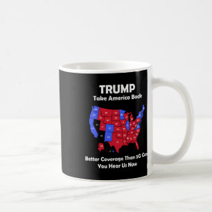 Trump Ta Amerika Byck Usa Karta - bättre täckning Kaffemugg
