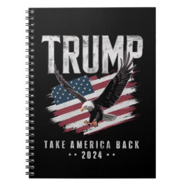 Trump Ta Amerika tillbaka 2024 års Vintage för val Anteckningsbok
