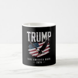 Trump Ta Amerika tillbaka 2024 års Vintage för val Kaffemugg