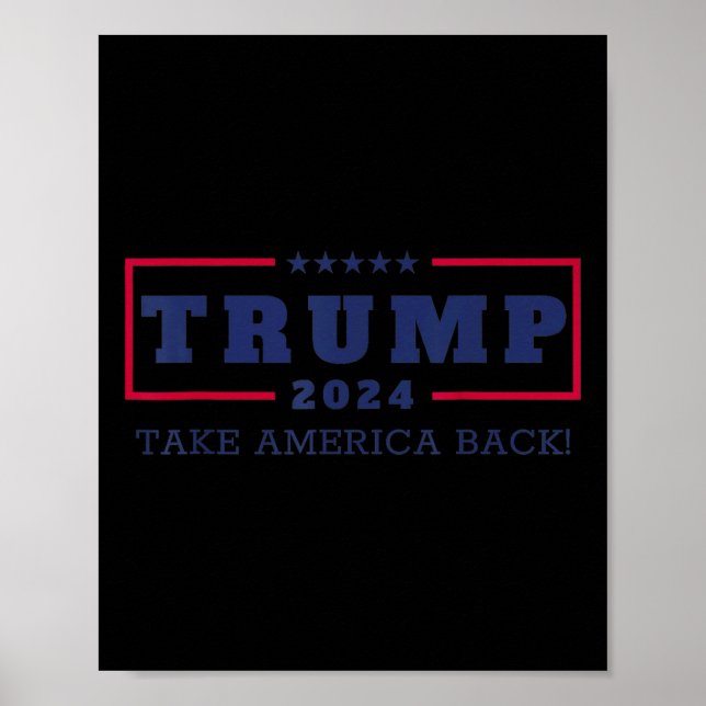Trump Ta Amerika tillbaka 2024 Donald Trump 4:e av Poster (Framsidan)