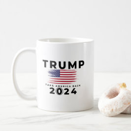 Trump Ta Amerika tillbaka 2024 Kaffemugg