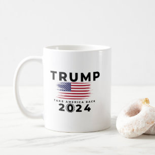 Trump Ta Amerika tillbaka 2024 Kaffemugg