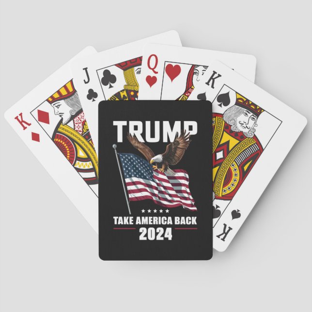 Trump Ta Amerika tillbaka amerikanska valet 2024 Casinokort (Baksidan)