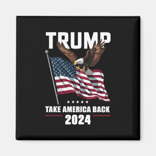 Trump Ta Amerika Tillbaka Amerikanska Valet 2024 Magnet