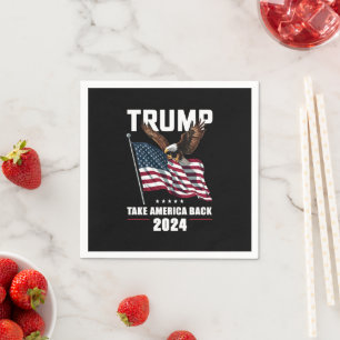 Trump Ta Amerika tillbaka amerikanska valet 2024 Pappersservett