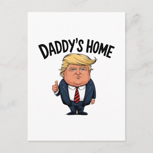 Trump Ta Amerika tillbaka Pappor hem Helg Vykort (Framsida)