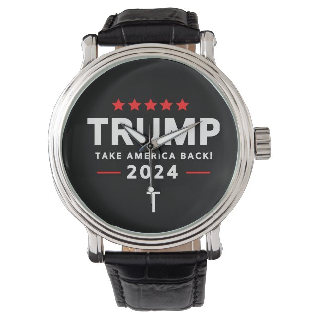 Trump Ta Amerika Tillbaka Val  Armbandsur (Framsida)
