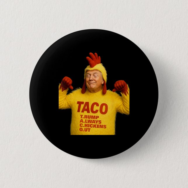Trump Taco Trump Alltid Chickens Out Knapp (Framsida)