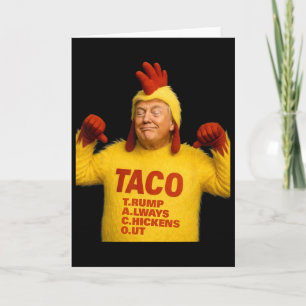 Trump Taco Trump backar alltid ur Kort