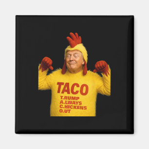 Trump Taco Trump backar alltid ur Magnet