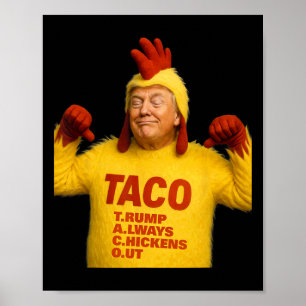 Trump Taco Trump Backar Alltid Ur Poster