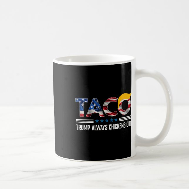 Trump Taco Trump Chickens Out _6 Kaffemugg (Höger)