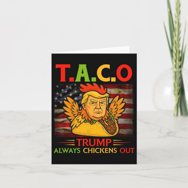 Trump Taco Trump Chickens Ut Kort (Framsida)