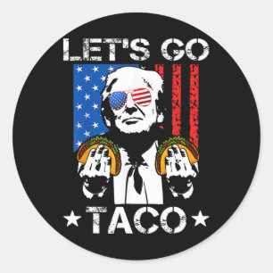 Trump Taco Trump Chickens Ut Runt Klistermärke