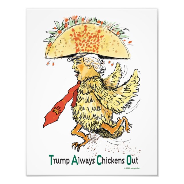 Trump TACO TRUMP Chickut Fototryck (Framsidan)