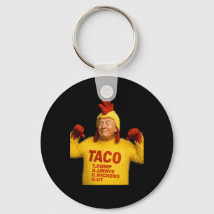 Trump Taco Trump Lämnar Alltid Krycklingar Nyckelring