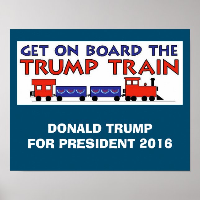 TRUMP TÅG POSTER (Framsidan)
