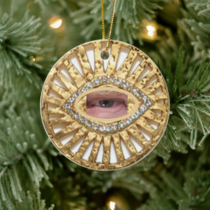 TRUMP TALISMAN JULGRANSPRYDNAD KERAMIK