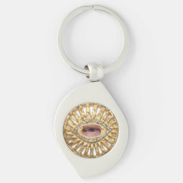 TRUMP TALISMAN SWIRL SILVERFÄRGAD NYCKELRING