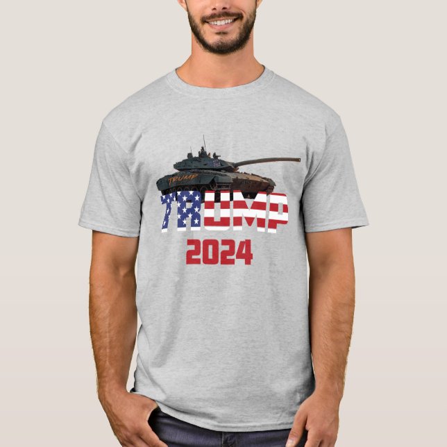 Trump Tank Shirt T Shirt (Framsida)