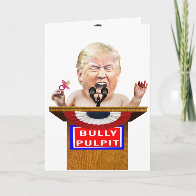 Trump Tantrum Birthday Card Kort (Framsida)