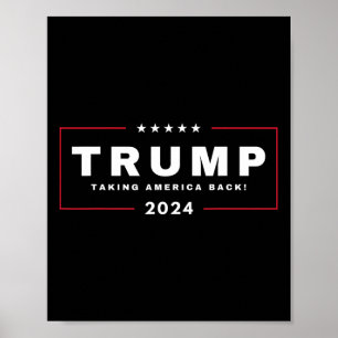 Trump tar tillbaka Amerika 4 juli 2024 Us Maga Poster