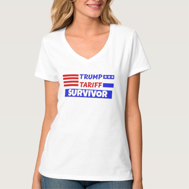 TRUMP TARIFF-ÖVERLEVOR T SHIRT (Framsida)