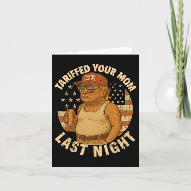 Trump Tarifferade din Mamma i natt 1 Kort (Framsida)