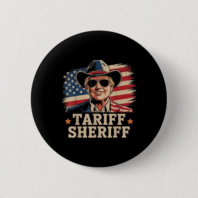Trump Tarriffs Sheriff President Trump Tari Knapp (Framsida)