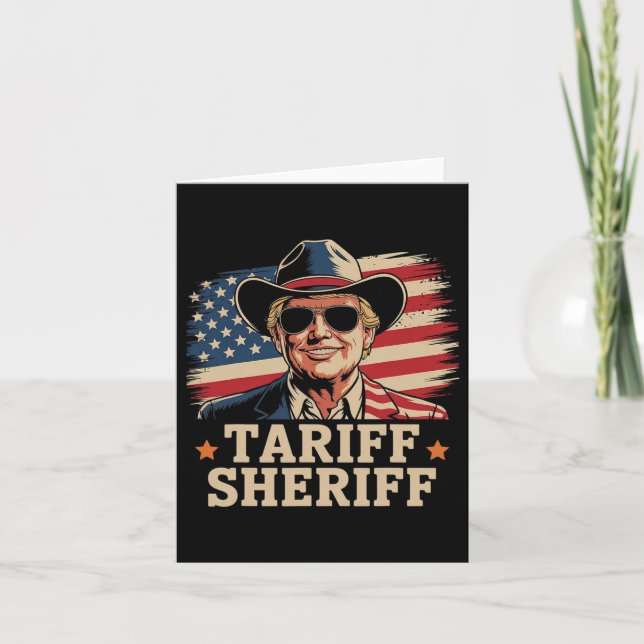 Trump Tarriffs Sheriff President Trump Tari Kort (Framsida)
