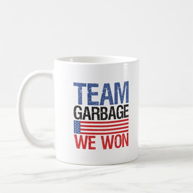 Trump - Team Sopor we Won Kaffemugg (Vänster)