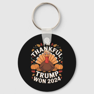 Trump Thanksgiving I'm Thankful Trump Won 2024 Nyckelring