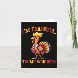 Trump Thanksgiving Im Thankful Trump Won Tanktop Kort