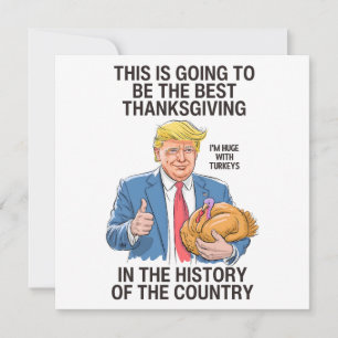Trump Thanksgiving Julkort