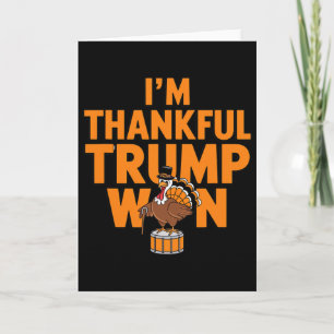 Trump Thanksgiving-tröja Jag är tacksam att Trump  Kort