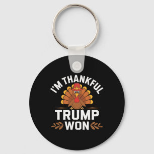 Trump Thanksgiving-tröja Jag är tacksam att Trump  Nyckelring