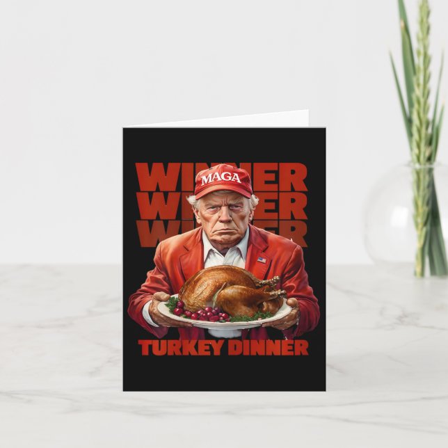Trump Thanksgiving Winner Winner Turkey Dinner Tru Kort (Framsida)